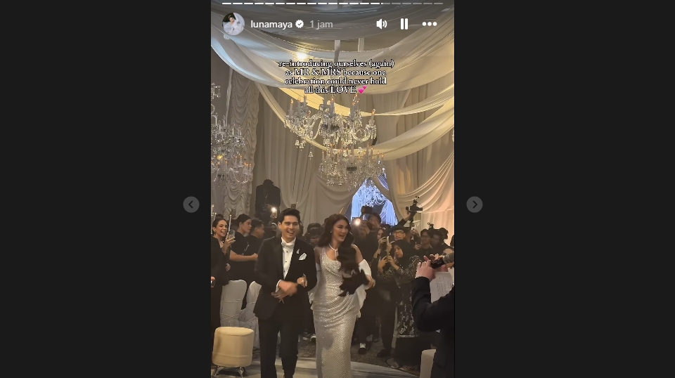 Resepsi Pernikahan Luna Maya dan Maxime Bouttier [Instagram]